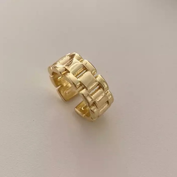 9.25 sterling silver - Chunky gold ring - Picture 9 of 9